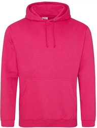 Just Hoods Kapuzenpullover College Hoodie Rosa