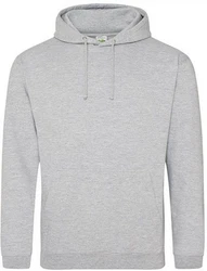 Just Hoods Kapuzenpullover College Hoodie Grau/Hellgrau