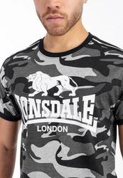 Lonsdale T-Shirt CREGNEASH Dunkelgrün/Rot
