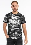 Lonsdale T-Shirt CREGNEASH Dunkelgrün/Rot