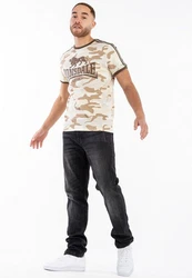 Lonsdale T-Shirt CREGNEASH Braun/Dunkelgrün/Beige/Grau
