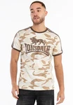Lonsdale T-Shirt CREGNEASH Braun/Dunkelgrün/Beige/Grau