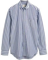 Gant Langarmhemd Hellblau/Dunkelblau/Blau