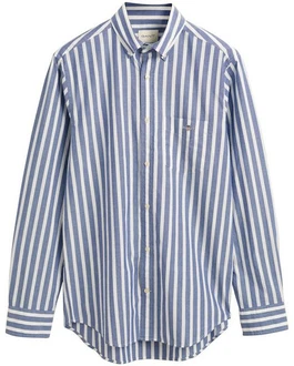 Gant Langarmhemd Hellblau/Dunkelblau/Blau
