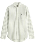 Gant Langarmhemd Khaki/Hellgrün/Grün/Weiß