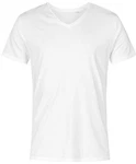Promodoro V-Shirt Herren V-Neck T-Shirt Weiß/Creme/Grau Promodoro V-Shirt Herren V-Neck T-Shirt Weiß/Creme/Grau