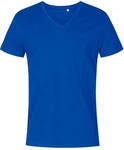 Promodoro V-Shirt Herren V-Neck T-Shirt Blau