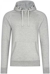 HRM Kapuzenpullover Unisex Premium Raglan Hoody Grau/Hellgrau