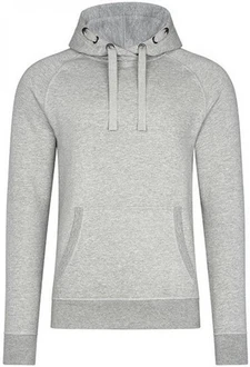 HRM Kapuzenpullover Unisex Premium Raglan Hoody Grau/Hellgrau