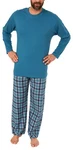 Normann Pyjama Hellblau/Türkis/Blau