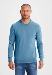 H.I.S Strickpullover Regular Fit Hellblau/Blau/Grau