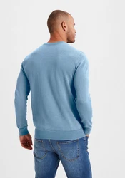 H.I.S Strickpullover Regular Fit Hellblau/Blau/Grau