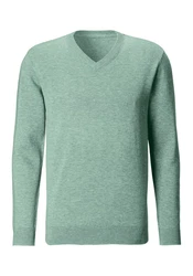 H.I.S Strickpullover mit V-Ausschnitt Grün/Hellblau/Hellgrün/Türkis