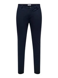Chinohose Elegante Stoffhose Stretch Chino Pants Business ONSTHOR 7092 in Blau-2