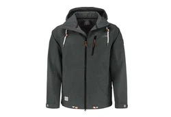 Dry Fashion Softshelljacke Herren Outdoor Heiligenhafen Dunkelgrau/Grau/Schwarz