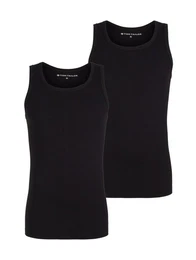 Unterhemd Gerippte Tanktops in Slim Fit im 2er-Pack
