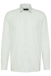 bugatti Langarmhemd Hellgrün/Braun/Khaki/Grün/Gelb