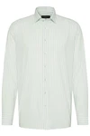 bugatti Langarmhemd Hellgrün/Braun/Khaki/Grün/Gelb