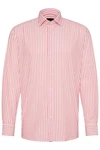 bugatti Langarmhemd Rosa/Rot/Dunkelrot