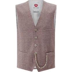 CG Club of Gents Anzugweste Plum-J Rot/Lila/Bordeaux