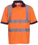 YOKO Warnschutz Sicherheits Polo Shirt EN ISO 20471 Orange
