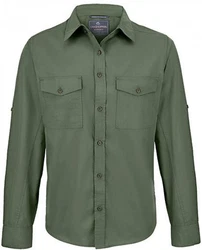 Craghoppers Expert Sweatjacke Expert Kiwi Long Sleeved Shirt Dunkelgrün/Grün
