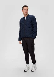 QS Allwetterjacke Jacke (Blouson-Stil) Dunkelblau/Hellblau/Blau