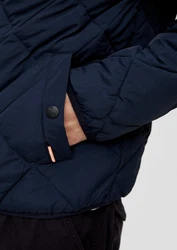 QS Allwetterjacke Jacke (Blouson-Stil) Dunkelblau/Hellblau/Blau