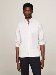 Tommy Hilfiger Langarmhemd FLEX OXFORD STRIPE RF SHIRT gestreift