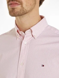 Tommy Hilfiger Kurzarmhemd FLEX MULTI STRIPE RF SHIRT rosa/crystal/multi