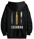 RMK Herren Kapuzenpullover Hoodie Pablo Mexico Escobar Hellgrau/Dunkelgrau/Schwarz/Gelb