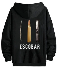 Hoodie Herren Kapuzenpullover Hoodie Pullover Pablo Mexico Escobar mit Kapuze