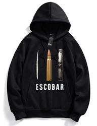 RMK Herren Kapuzenpullover Hoodie Pablo Mexico Escobar Schwarz/Grau/Dunkelgrau