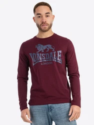 Lonsdale Langarmshirt AYRSHIRE Rot/Bordeaux/Dunkelrot
