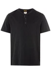 CAMEL ACTIVE T-Shirt NOS Henley 1/2 schwarz