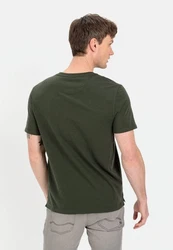 CAMEL ACTIVE T-Shirt NOS Henley 1/2 Dunkelgrün/Grün