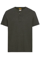 CAMEL ACTIVE T-Shirt NOS Henley 1/2 Dunkelgrün/Grün