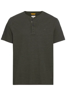CAMEL ACTIVE T-Shirt NOS Henley 1/2 Dunkelgrün/Grün