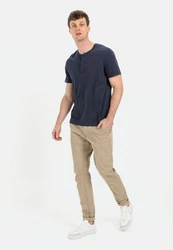 CAMEL ACTIVE T-Shirt NOS Henley 1/2 marine