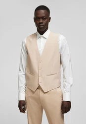 HECHTER PARIS Anzugweste Beige/Khaki