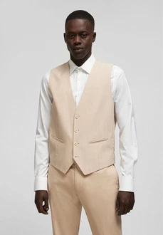 HECHTER PARIS Anzugweste Beige/Khaki