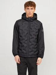 JACK & JONES Jacke 'JJHybrid' JCOHEAT Schwarz