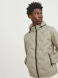 JACK & JONES Jacke 'JJHybrid' JCOHEAT grau