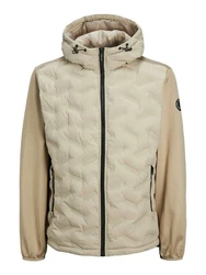 JACK & JONES Jacke 'JJHybrid' JCOHEAT grau