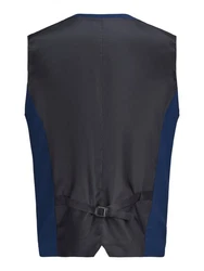 Jack & Jones Anzugweste Dunkelblau/Hellblau/Blau