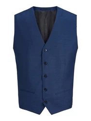 Jack & Jones Anzugweste Dunkelblau/Hellblau/Blau