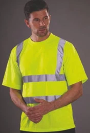Warnschutz-Shirt Herren Hi Vis sicherheits T-Shirt EN ISO 20471 bis 6XL