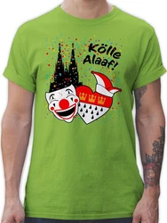 Shirtracer T-Shirt Klle Alaaf Kostüm Köln Karneval Wappen Rut/Wiees