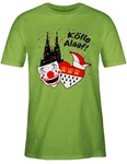 Shirtracer T-Shirt Klle Alaaf Kostüm Köln Karneval Wappen Rut/Wiees