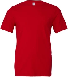 Bella + Canvas Unisex Jersey Short Sleeve T-Shirt Rot/Dunkelrot